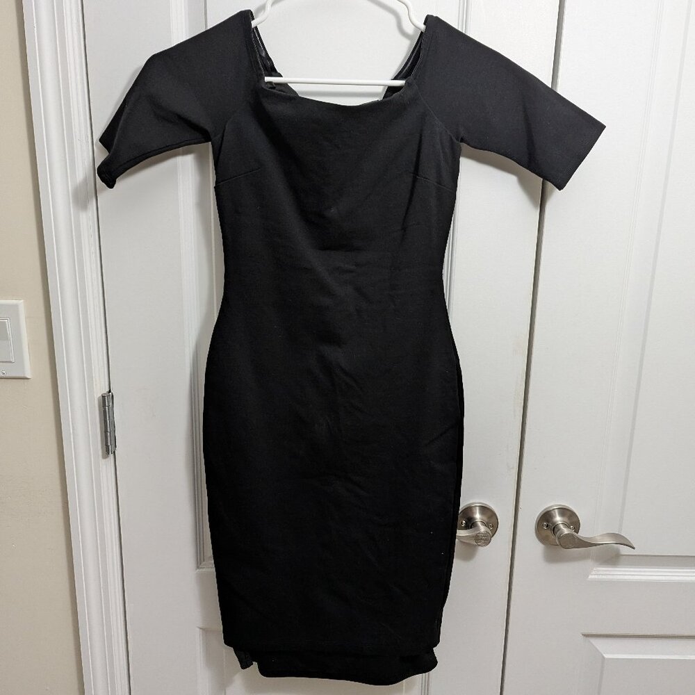 Lulus Girl Can't Help It Black Off-the-Shoulder Midi Dress - Picture 5 of 14